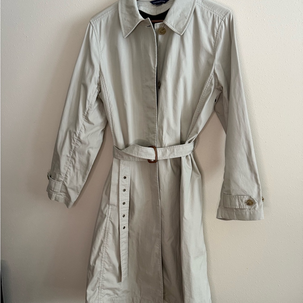 Lands’ End Light Trench Coat | Neutral | Classic Style